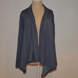 Bobeau Blue Cardigan Open Front S